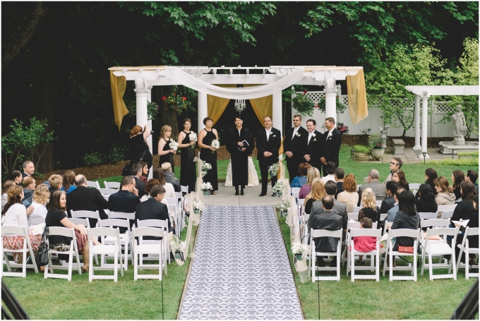 Ceremony at French Creek Manor in Snohomish, WA