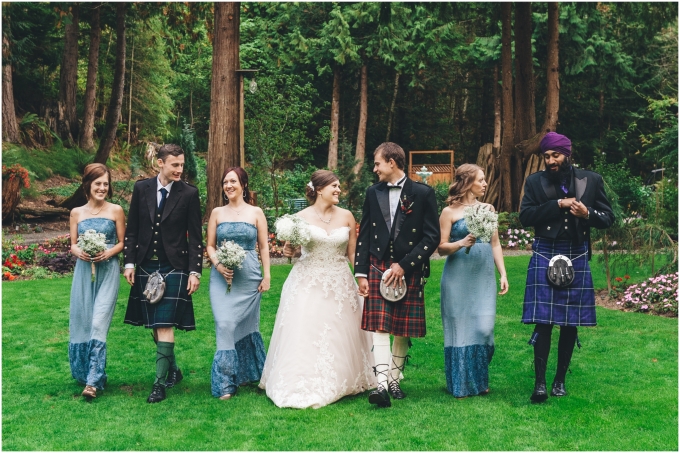 Bridal Party Portrait at Scottish American wedding captured by Ardita Kola Photography