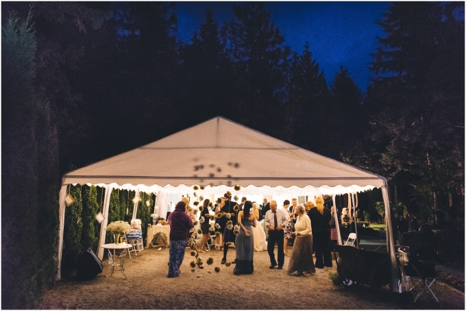 Wedding reception photo at a Scottish American Wedding @ Glen Echo Gardens in Bellingham, WA captured by Ardita Kola Photography